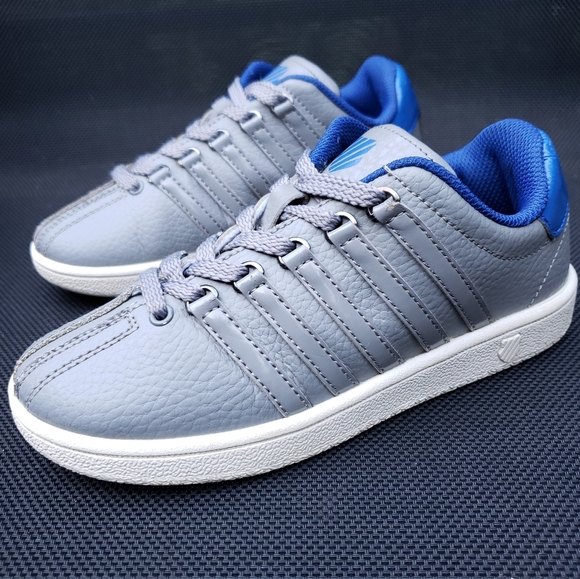 K-Swiss Classic VN Sneakers Gray/Blue leather Size 13.5 little boy - Picture 12 of 16